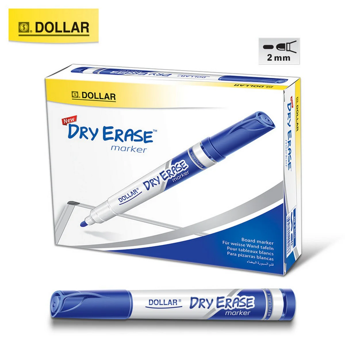 Dollar Round Tip Dry Erase Board Marker [1PC]