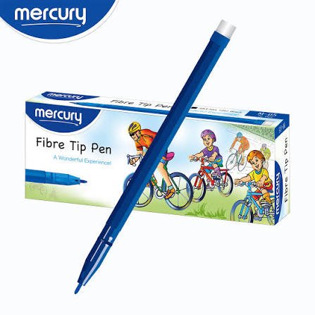 Mercury Fiber tip Pen black [1PC]